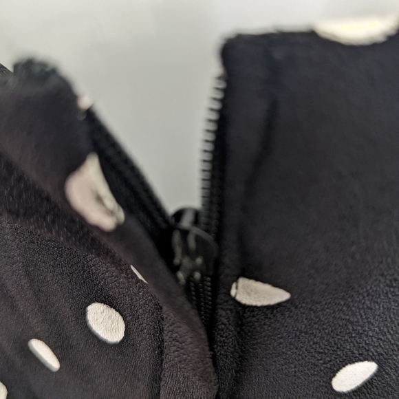 Roberta VINTAGE FLARED HEM COCKTAIL POLKA DOT STRAPPY DRESS SIZE 9/10 - Picture 13 of 16